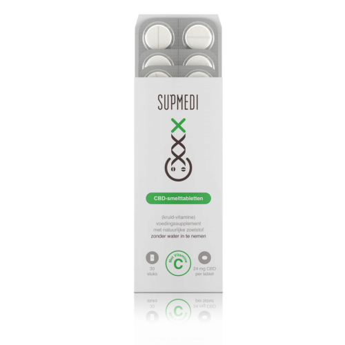 Hoe Werkt CBD Voor Je Gezondheid? Doosje CBD smelttabletten in doordrukstrip